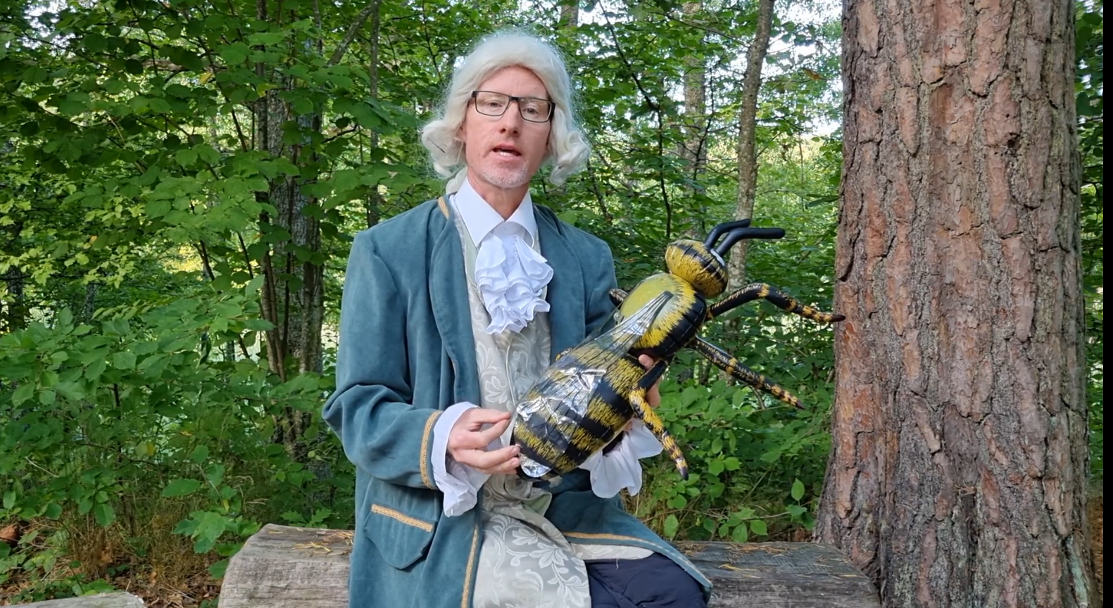 Assistent Robert om skillnad på insekter och spindlar